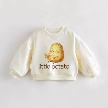 LITTLE POTATO幼児用クリームスウェットシャツ - クリーム - 3～5歳 - image 1
