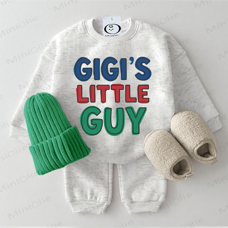 GIGI'S LITTLE GUYベビースウェットシャツ 2点セット ライトグレー - ライトグレー - 2～3歳 - image 1