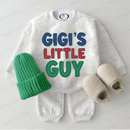 GIGI'S LITTLE GUYベビースウェットシャツ 2点セット ライトグレー - ライトグレー - 2～3歳 - image 1