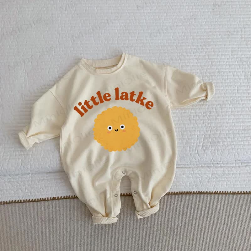 LITTLE LATKEベビーベージュロンパース - ベージュ - 2～3歳 - image 1