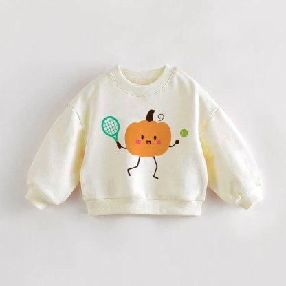 ベビー・幼児用パンプキン＆テニスクリームスウェットシャツ - クリーム - 3～5歳 - image 1