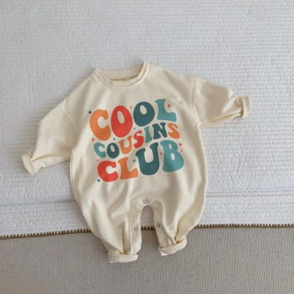 COOL COUSIN CLUBベビーベージュロンパース - ベージュ - 2～3歳 - image 1