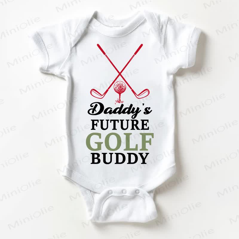 DADDY'S FUTURE GOLF BUDDYボディスーツ - 白 - 18～24ヶ月 - image 1