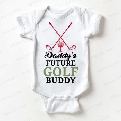 DADDY'S FUTURE GOLF BUDDYボディスーツ - 白 - 18～24ヶ月 - image 1