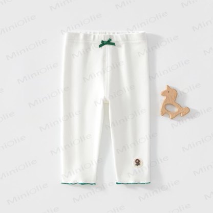 ベビー・幼児用フラワーリボンレギンス - 白 - 4～5歳 - image 6