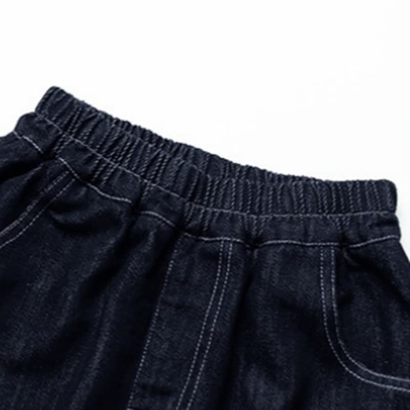 幼児用女の子向け動物刺繍入りワイドレッグデニムパンツ - image 4