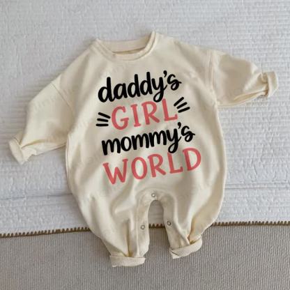 DADDY'S GIRL MOMMY'S WORLD　ベビーベージュロンパース - ベージュ - 2～3歳 - image 1