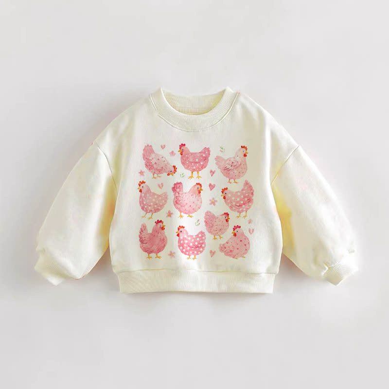 ベビー・幼児用チキンクリームスウェットシャツ - クリーム - 3～5歳 - image 1