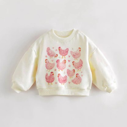 ベビー・幼児用チキンクリームスウェットシャツ - クリーム - 3～5歳 - image 1