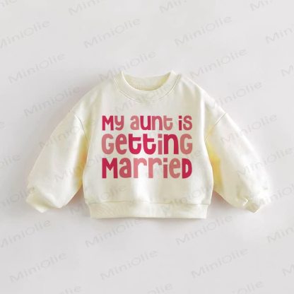 MY AUNT IS GETTING MARRIED・幼児用スウェットシャツ - クリーム - 3～5歳 - image 1