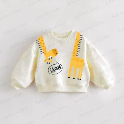 HEY!ベビー幼児用クリームスウェットシャツ - クリーム - 3～5歳 - image 1