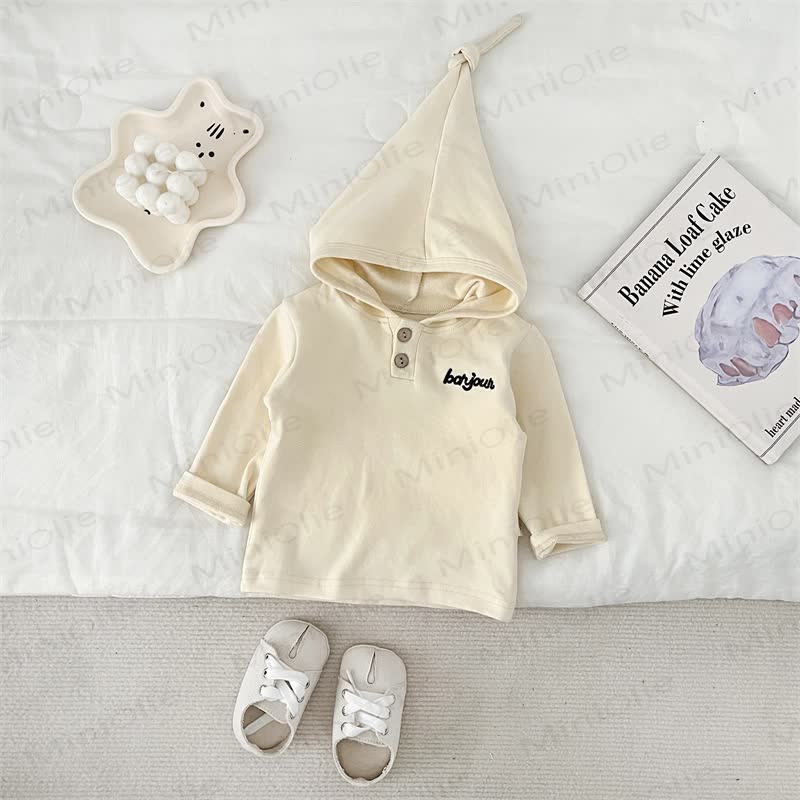 BONJOURベビーストライプ長袖Tシャツ - ベージュ - 2～3歳 - image 7