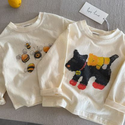 幼児・キッズ用漫画柄コットンTシャツ - image 3