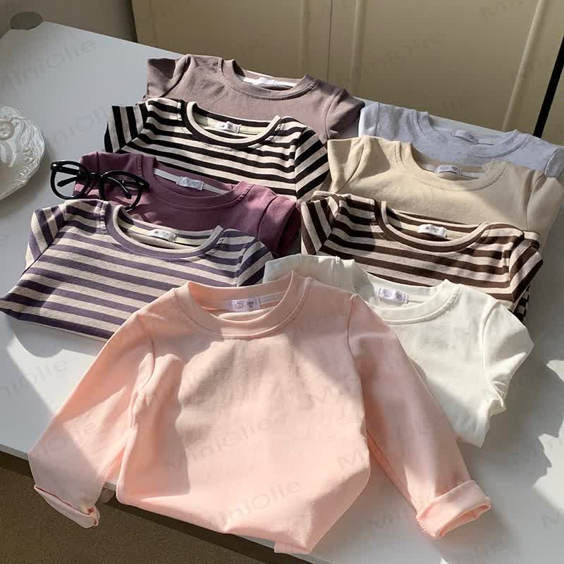幼児用ストライプ柄長袖Tシャツ - image 3