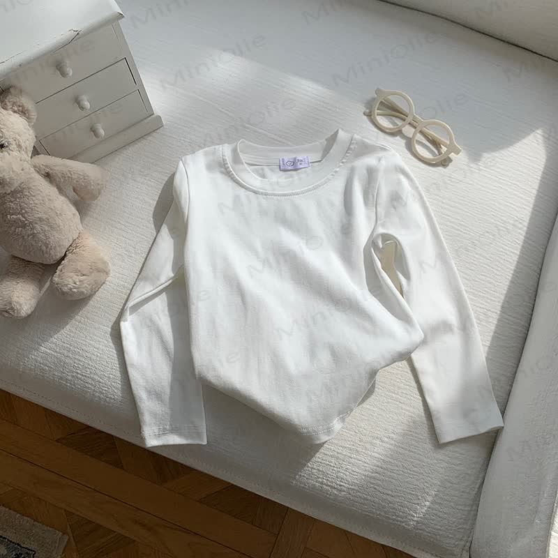 幼児用ストライプ柄長袖Tシャツ - 白 - 10-11歳 - image 5