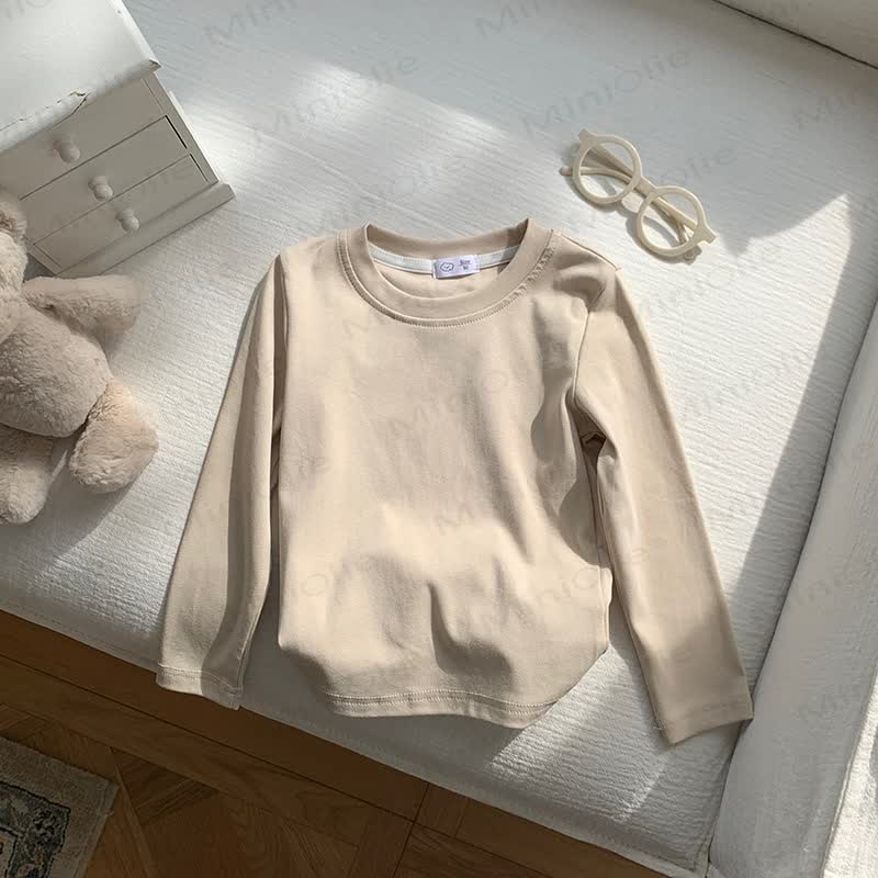 幼児用ストライプ柄長袖Tシャツ - ベージュ - 10-11歳 - image 8