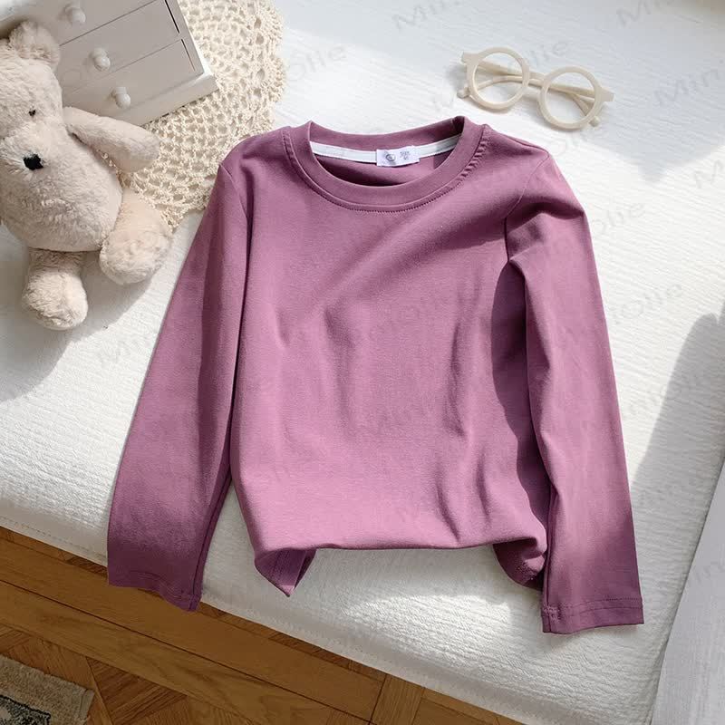 幼児用ストライプ柄長袖Tシャツ - 紫 - 10-11歳 - image 12