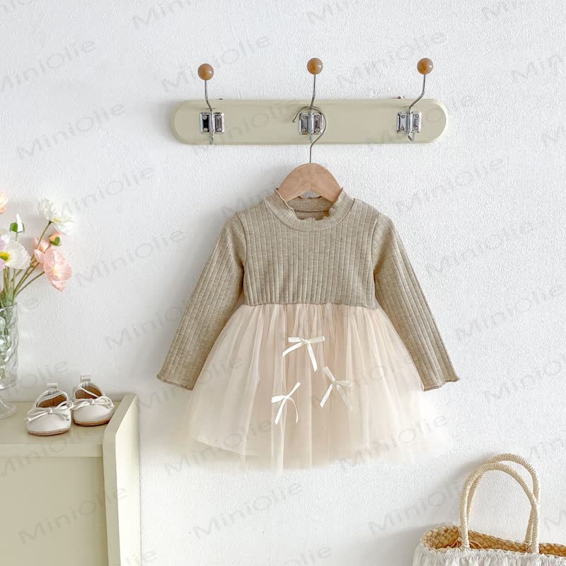 ベビー・幼児用女の子長袖リブニットDress - image 8