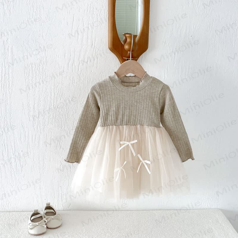 ベビー・幼児用女の子長袖リブニットDress - image 9