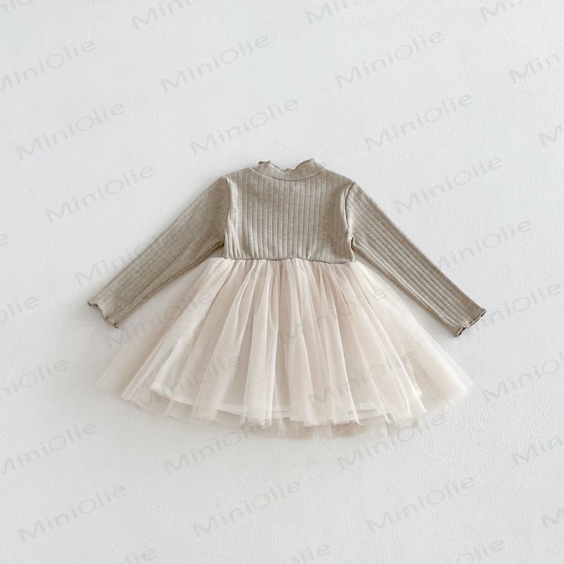 ベビー・幼児用女の子長袖リブニットDress - image 5