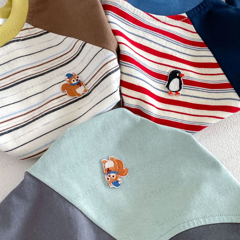 ベビー・幼児用ソフトコットンラグラン長袖Tシャツ - image 5