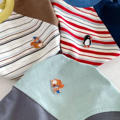 ベビー・幼児用ソフトコットンラグラン長袖Tシャツ - image 5