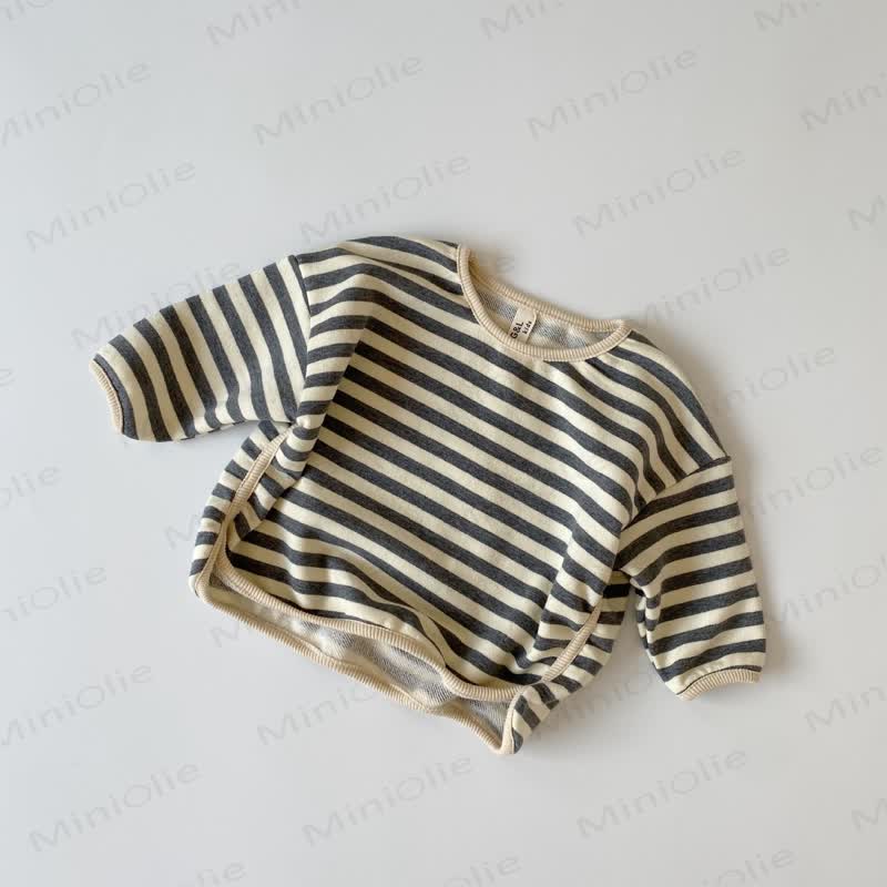 ベビー・幼児用ストライプTシャツ - グレー - 6～7歳 - image 4