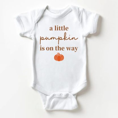 LITTLE PUMPKINがON THE WAYベビー用ホワイトボディスーツ - 白 - 18～24ヶ月 - image 1