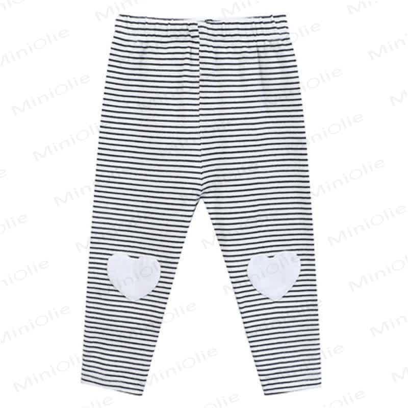 幼児用ハートパッチレギンス - ストライプ - 6～7歳 - image 7