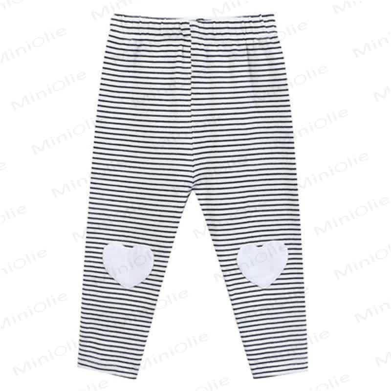幼児用ハートパッチレギンス - ストライプ - 6～7歳 - image 7