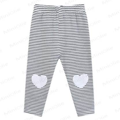 幼児用ハートパッチレギンス - ストライプ - 6～7歳 - image 7