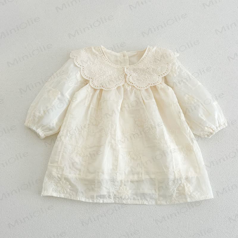 ベビーガール用レース襟長袖Dress - image 5