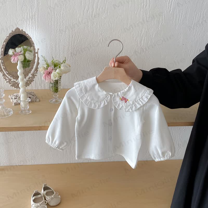 ベビーガール用ピーターパンカラーTシャツ - ホワイトリボン - 2～3歳 - image 10