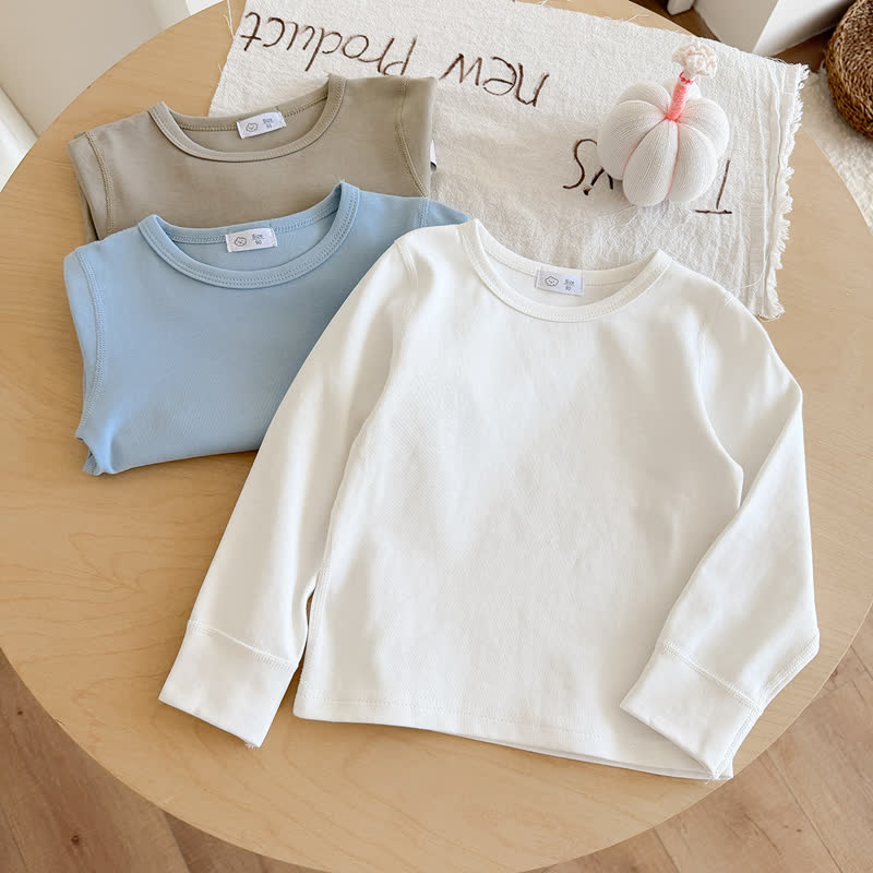 幼児用無地クルーネックトップス＆パンツパジャマ2点セット - image 10