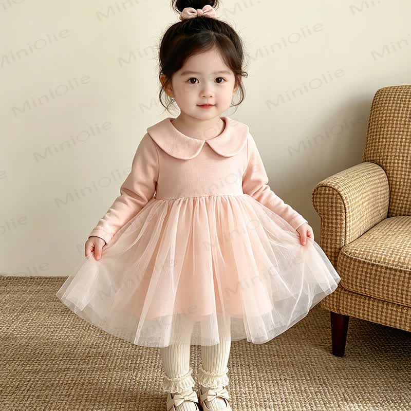 ベビー用ピーターパンカラー長袖Dress - image 6