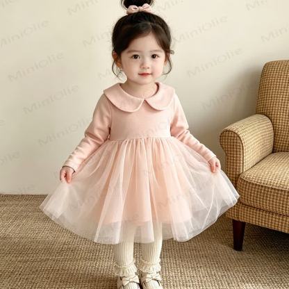 ベビー用ピーターパンカラー長袖Dress - image 6