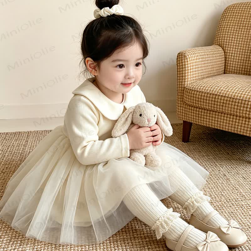 ベビー用ピーターパンカラー長袖Dress - image 4