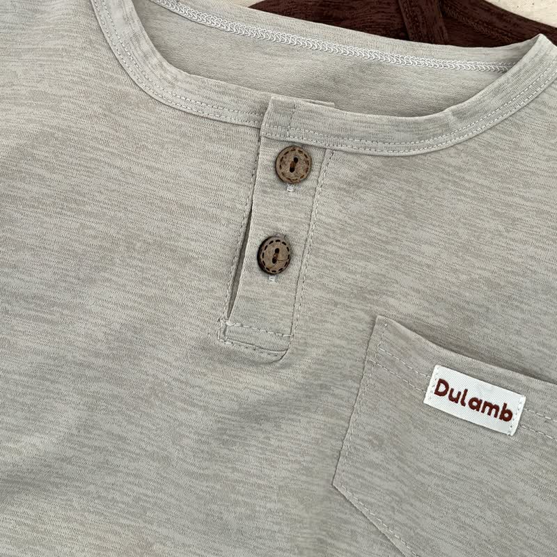 DULAMBベビー用無地長袖シャツ - image 6