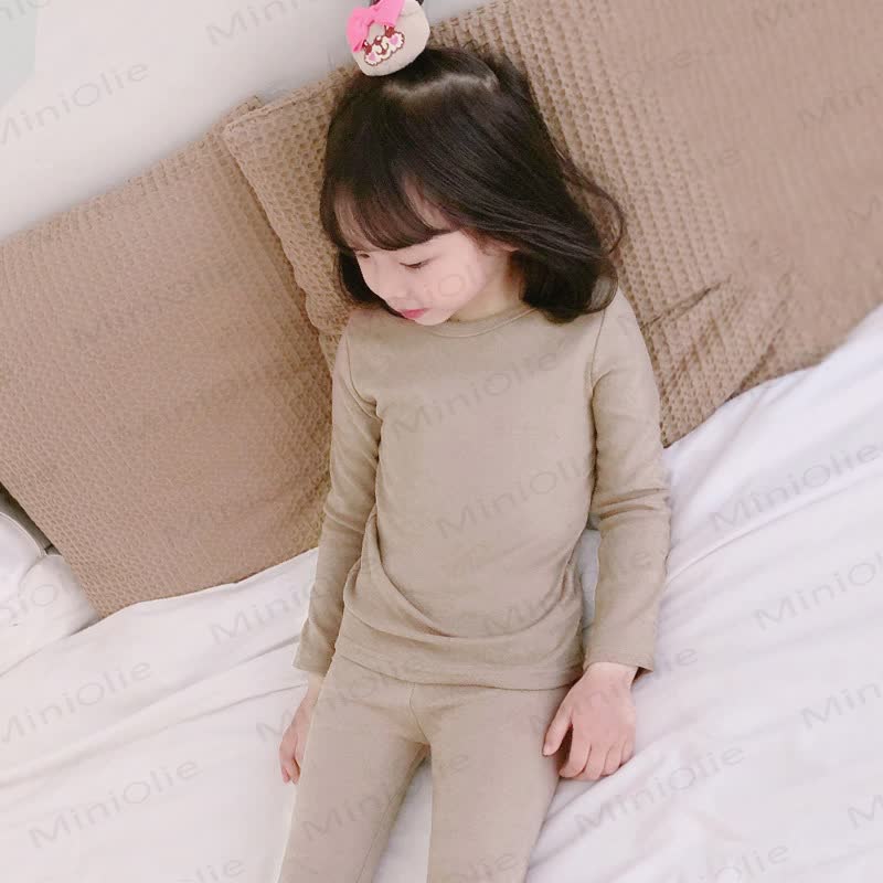 幼児用カジュアルクルーネック長袖シャツ - ラテ - 10-11歳 - image 32