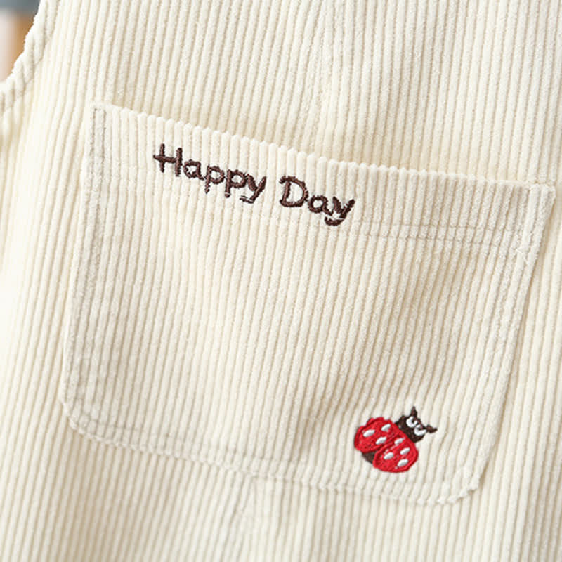 HAPPY DAY幼児用コーデュロイポケットオーバーオール - image 7