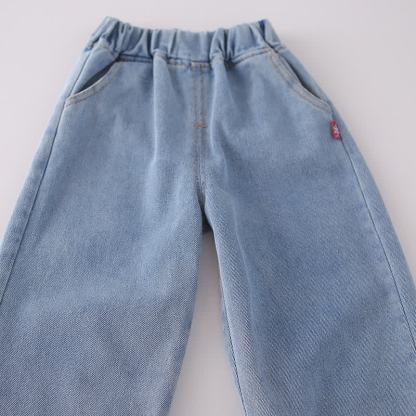 幼児用女の子向けリボン付きニットベストとデニムパンツの3点セット - image 11