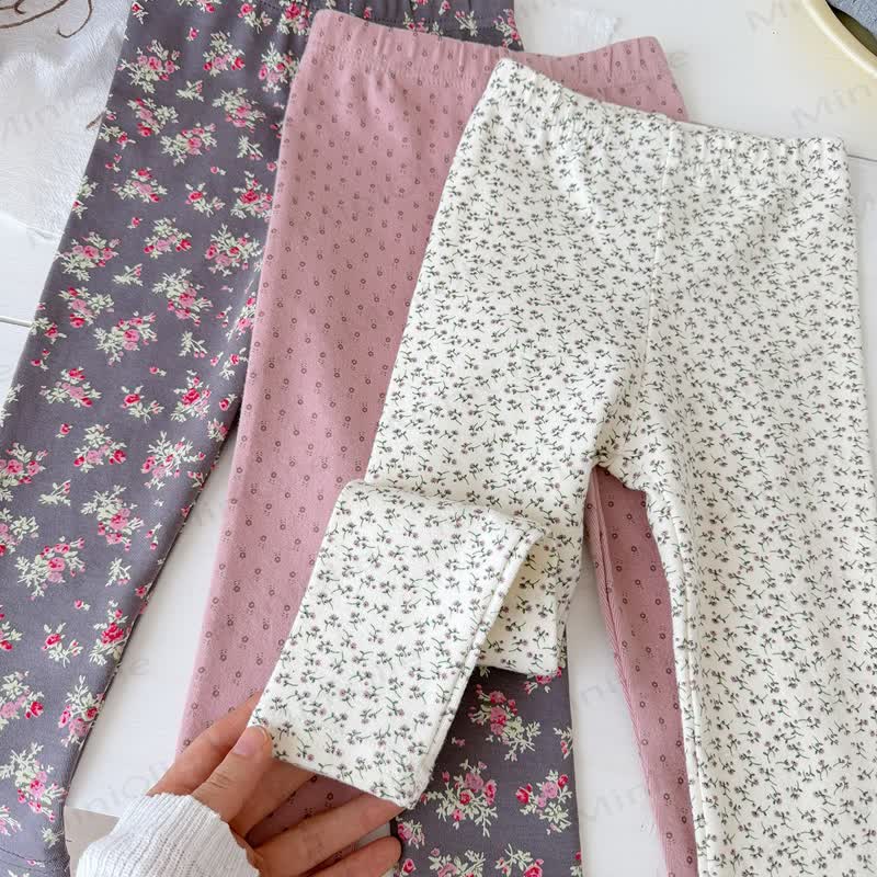 幼児用花柄コットンレギンス - image 10
