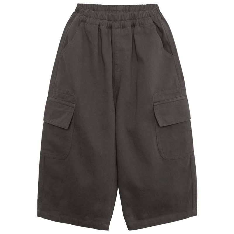 幼児用グレーのゆったりカーゴパンツ - グレー - 8-9T - image 2