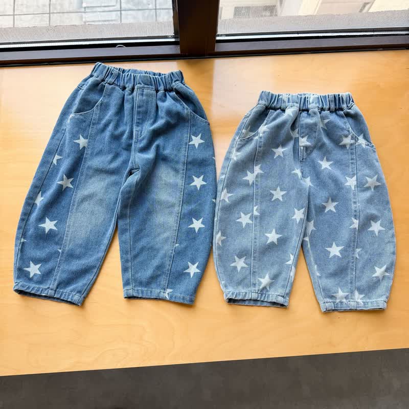 幼児用星柄デニムパンツ - image 4