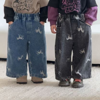 幼児用馬柄デニムパンツ - image 1