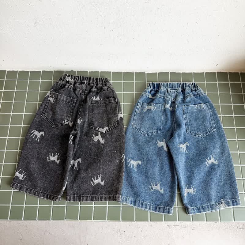 幼児用馬柄デニムパンツ - image 5