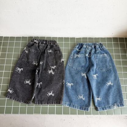 幼児用馬柄デニムパンツ - image 5
