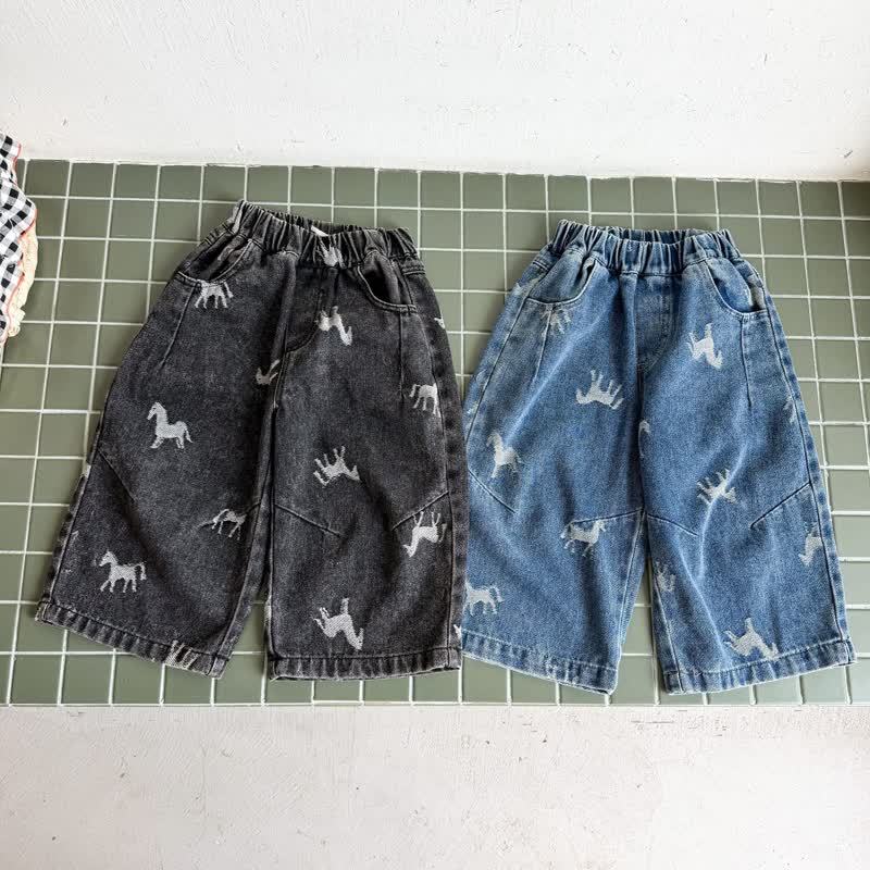 幼児用馬柄デニムパンツ - image 4