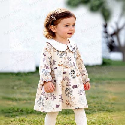 ベビー用ヴィンテージフローラルピーターパンカラーDress - image 4
