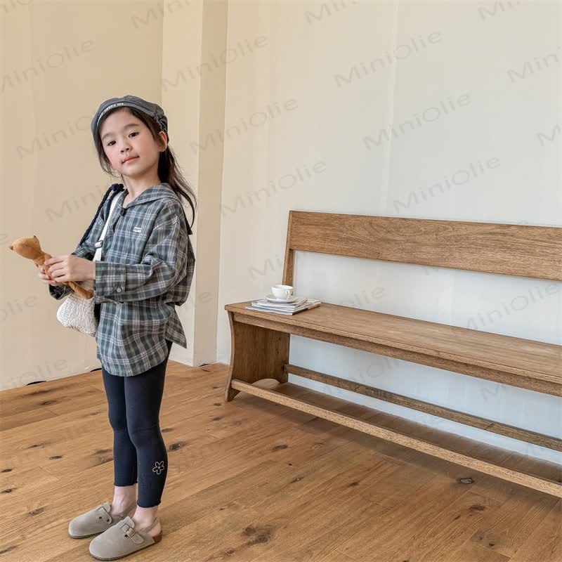 幼児用女の子向け花柄レギンス - image 11